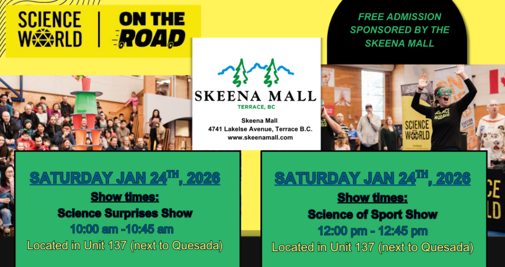 science world on the road jan 24, 2026 at skeena mall